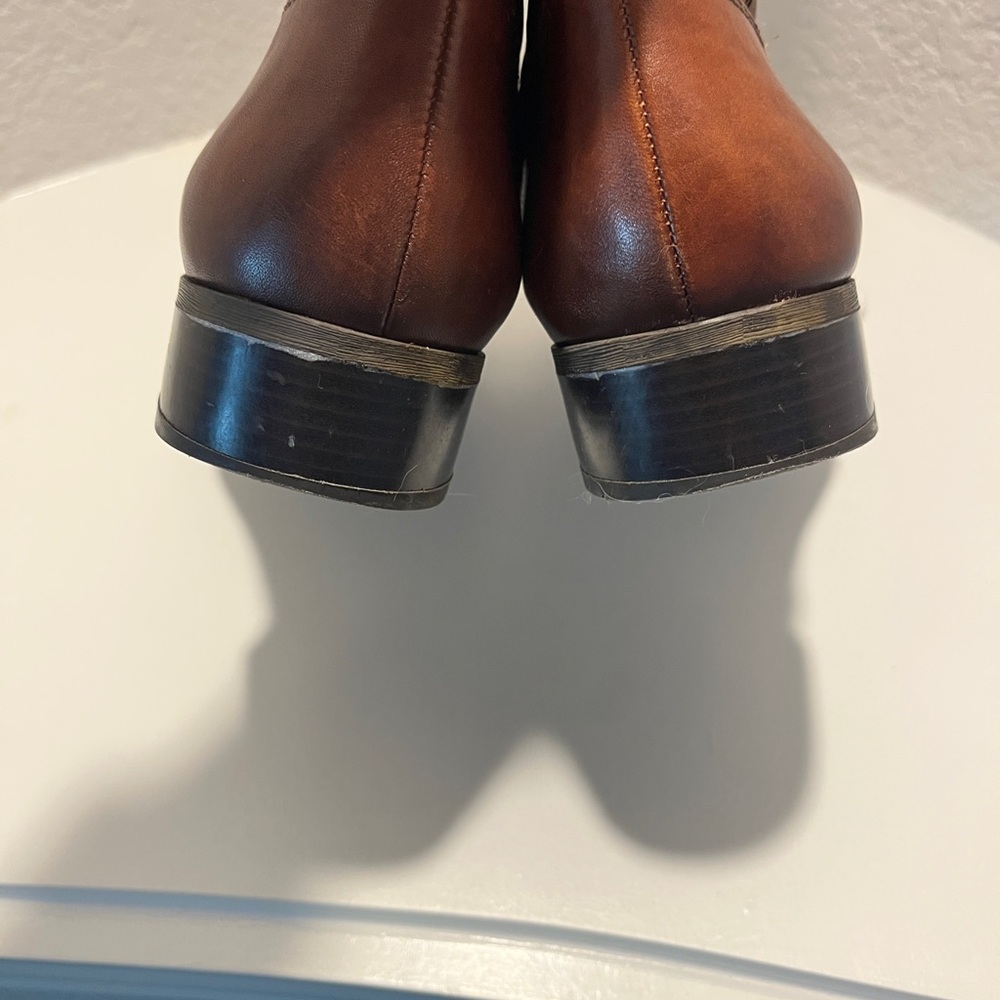 INC International Concepts Tan Leather Boots - Picture 3 of 12
